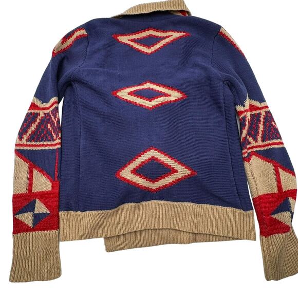 SELF ESTEEM | Women's XL Boho Open Front Cardigan Knit Sweater Southwest Aztec - Picture 3 of 9